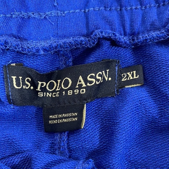 U.S. Polo Association Men's French Terry Shorts Size 2XL Color Blue BRAND NEW - Picture 7 of 12